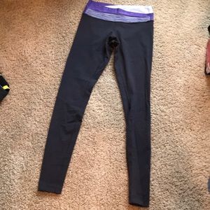 lululemon size 6 long grey leggings